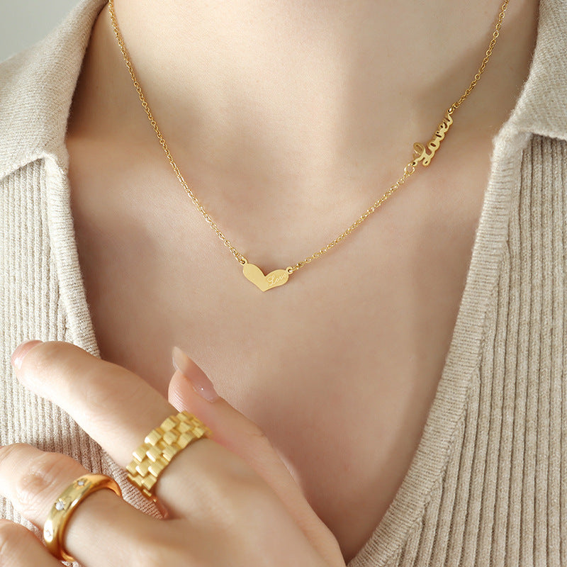 LOVE ENGLISH LETTER NECKLACE