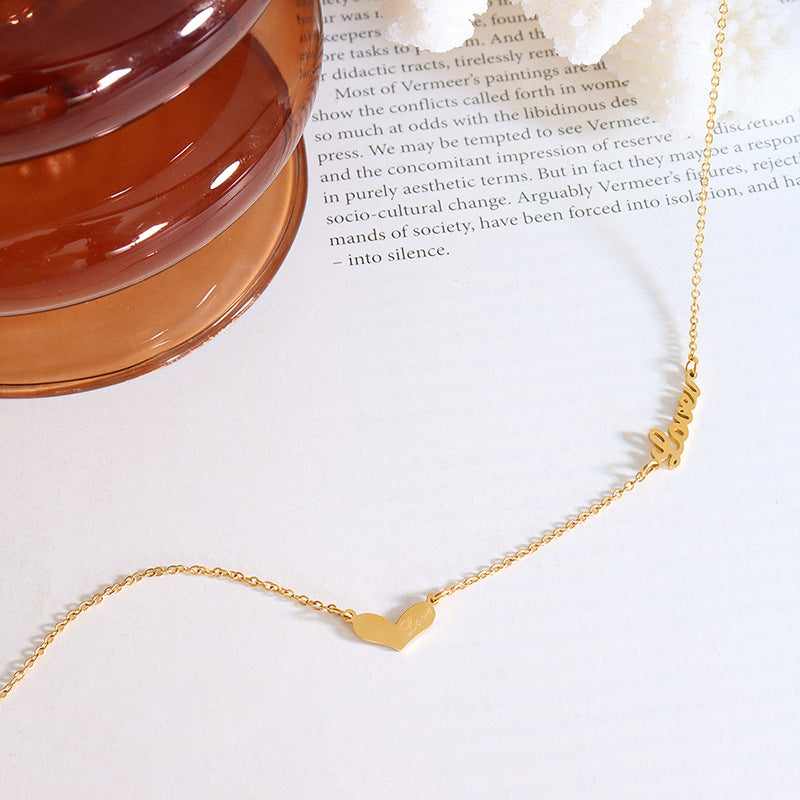 LOVE ENGLISH LETTER NECKLACE