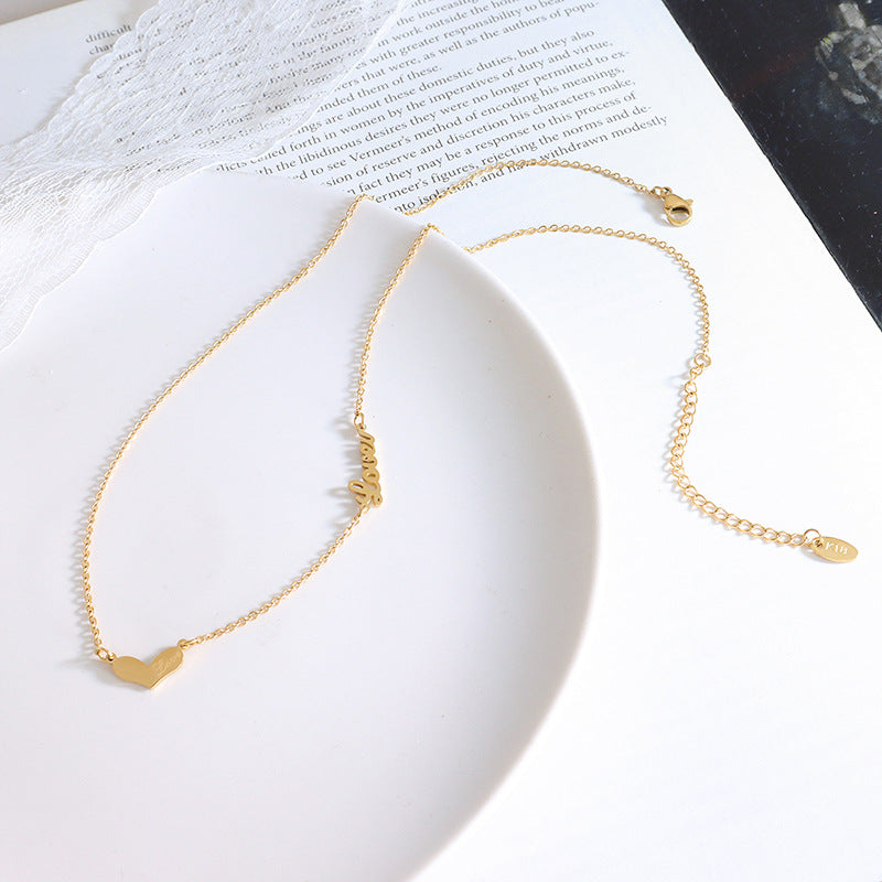 LOVE ENGLISH LETTER NECKLACE
