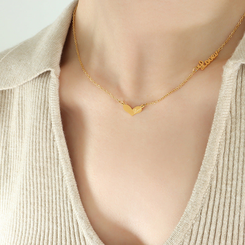 LOVE ENGLISH LETTER NECKLACE