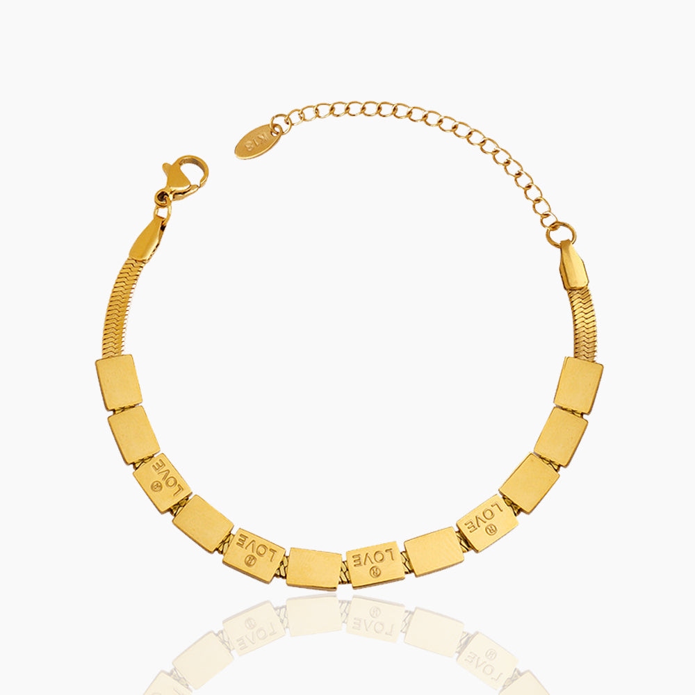 LOVE PRINTED BRACELET