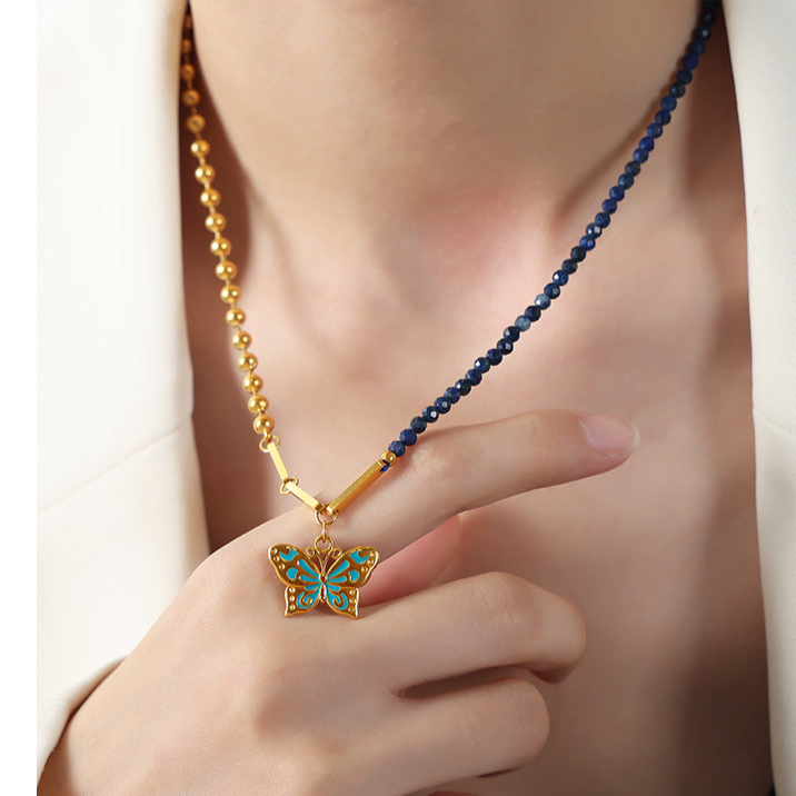 MAILLARD BUTTERFLY PENDANT NECKLACE