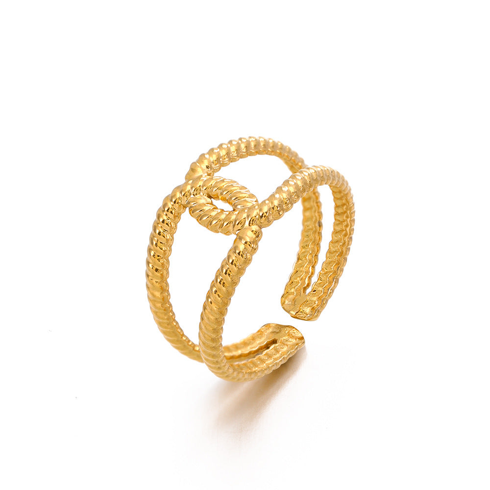 MINIMALIST CROSS RING