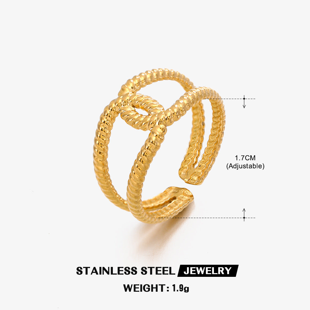 MINIMALIST CROSS RING