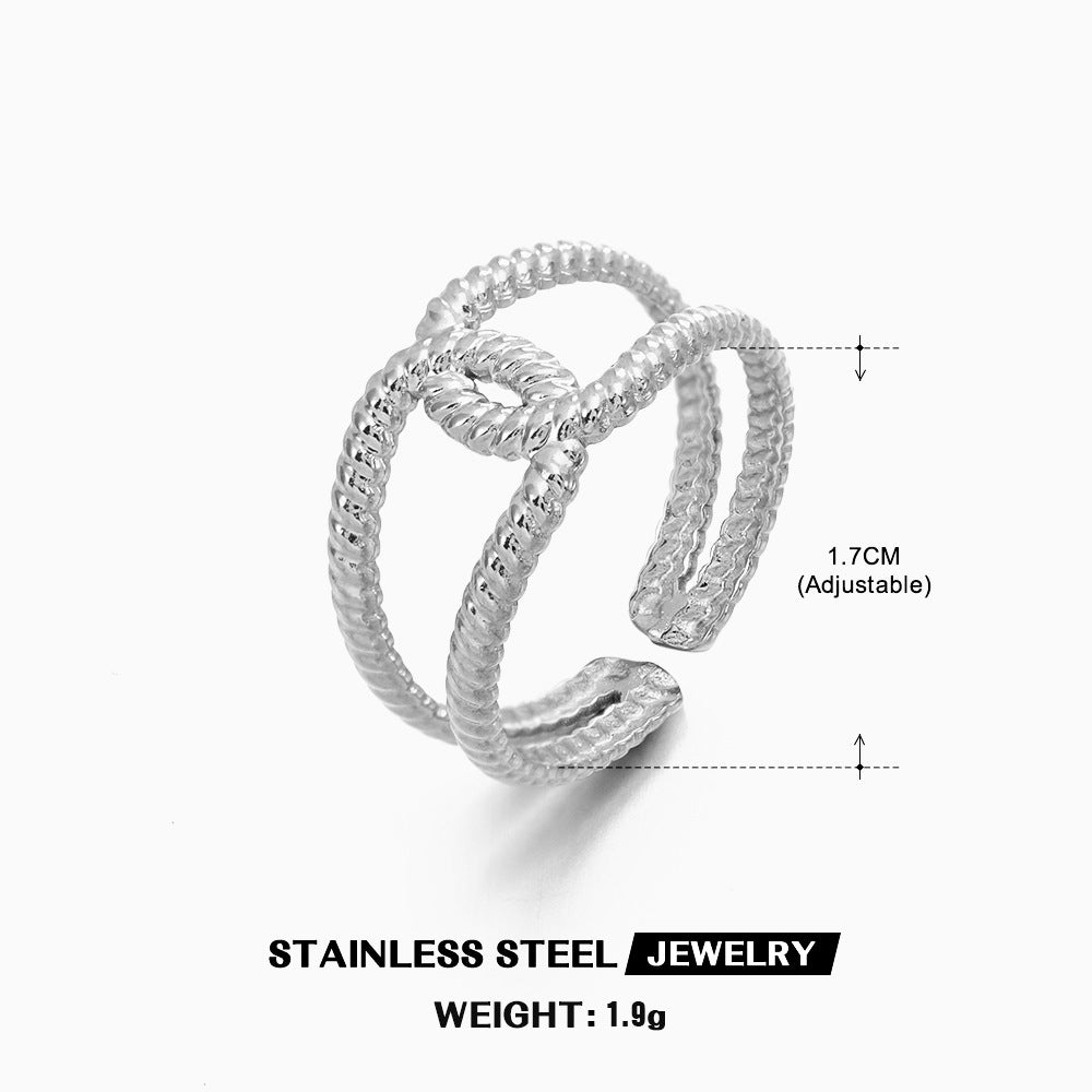 MINIMALIST CROSS RING