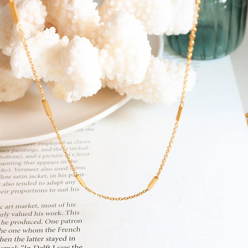 MINIMALIST SPLICING TEMPERAMENT NECKLACE