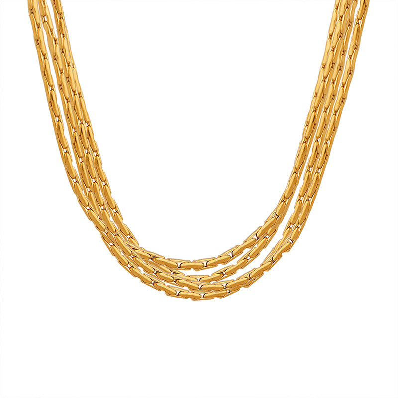 MULTI LAYERED LAYERED NECKLACE