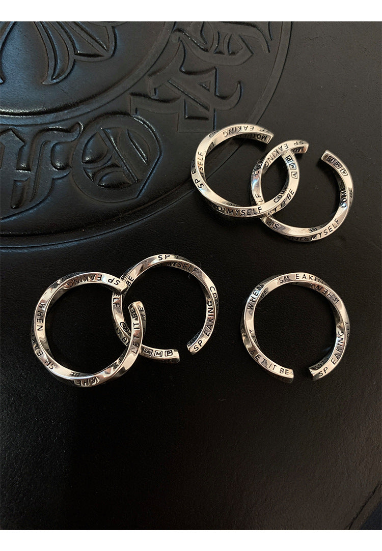 Mobius Ring English Graffiti Ring