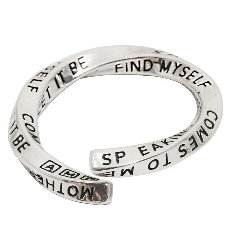 Mobius Ring English Graffiti Ring