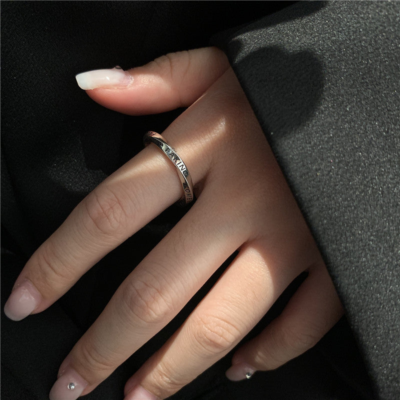 Mobius Ring English Graffiti Ring