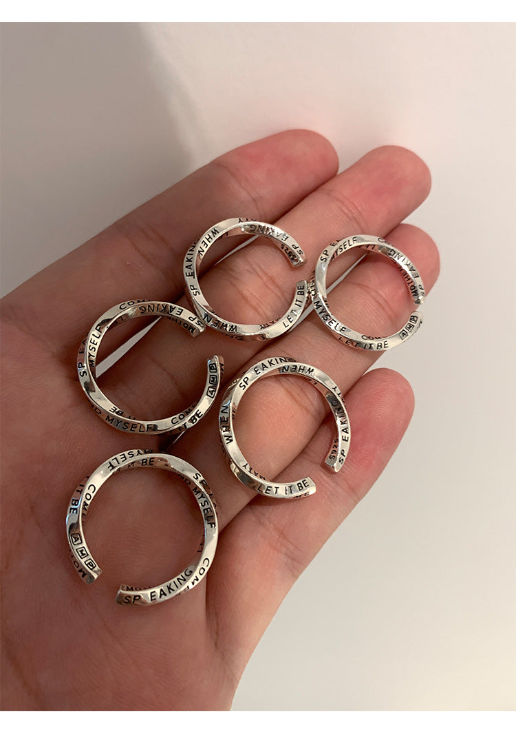 Mobius Ring English Graffiti Ring