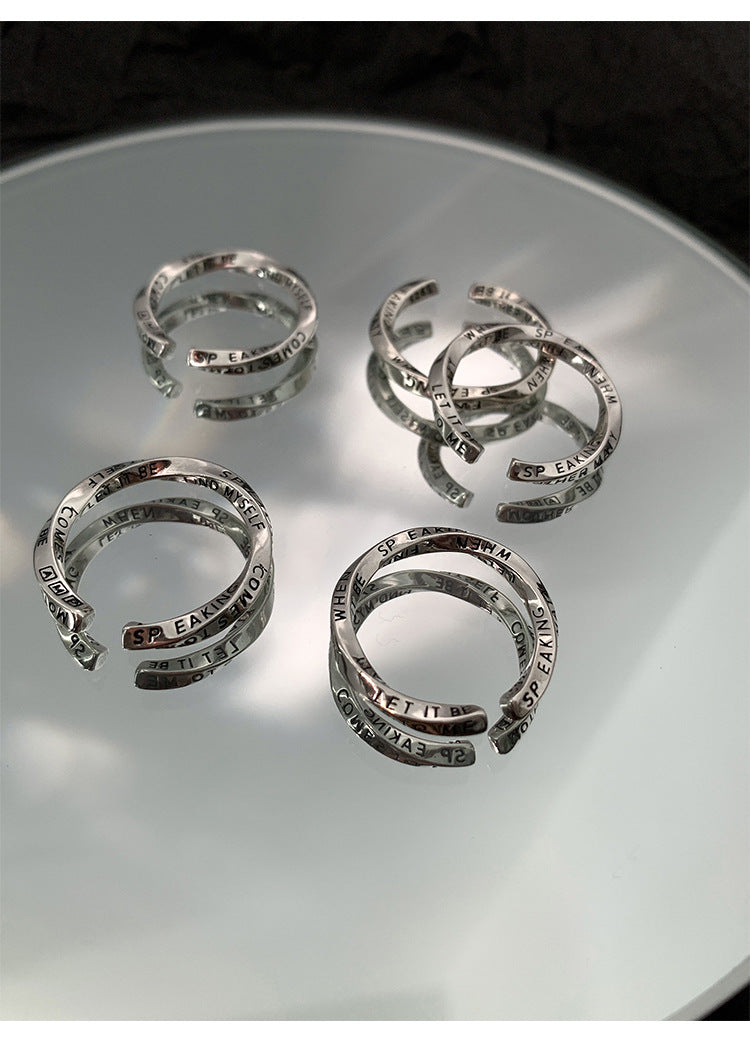 Mobius Ring English Graffiti Ring
