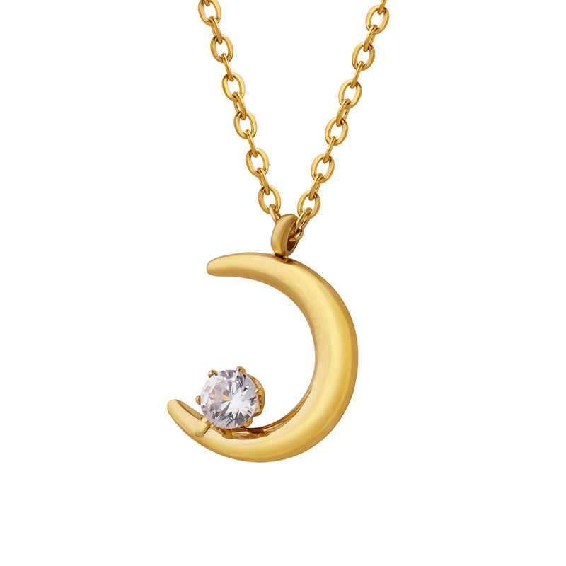 Moon Pendant Necklace