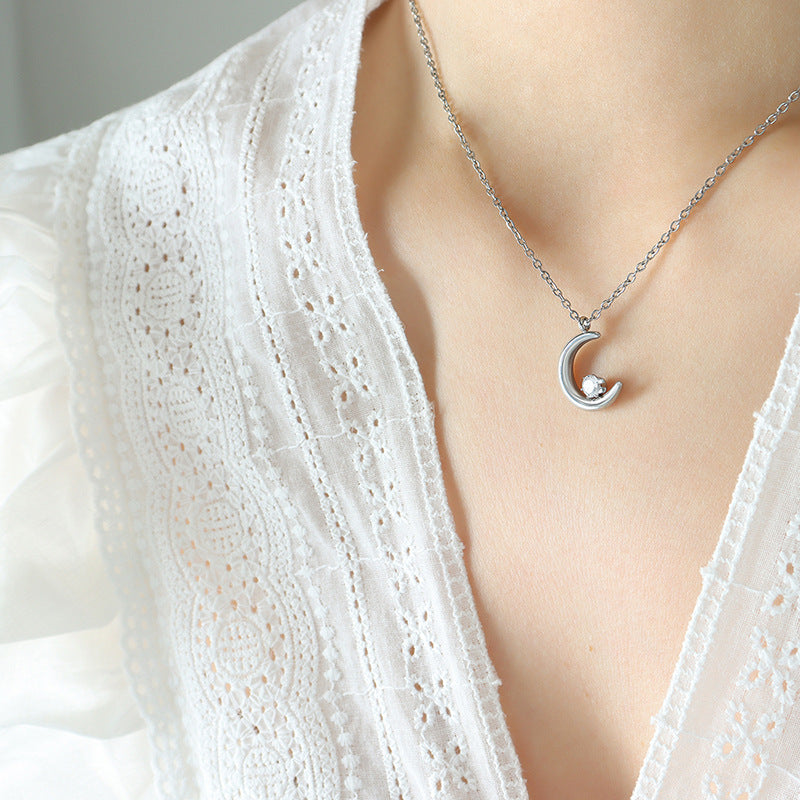Moon Pendant Necklace