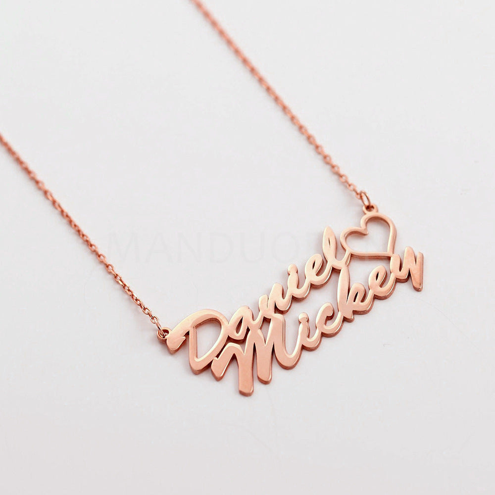 NAME HEART NECKLACE