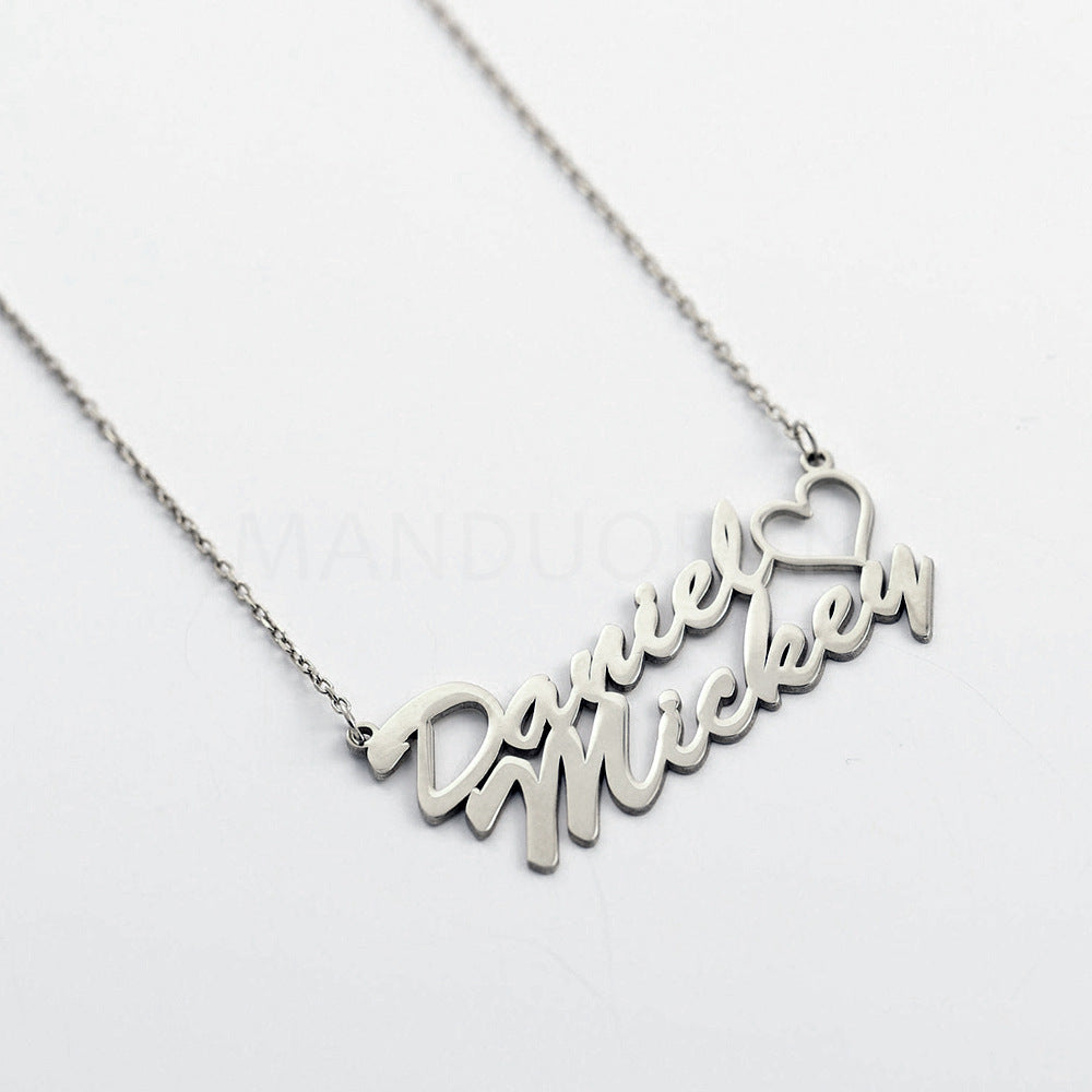 NAME HEART NECKLACE