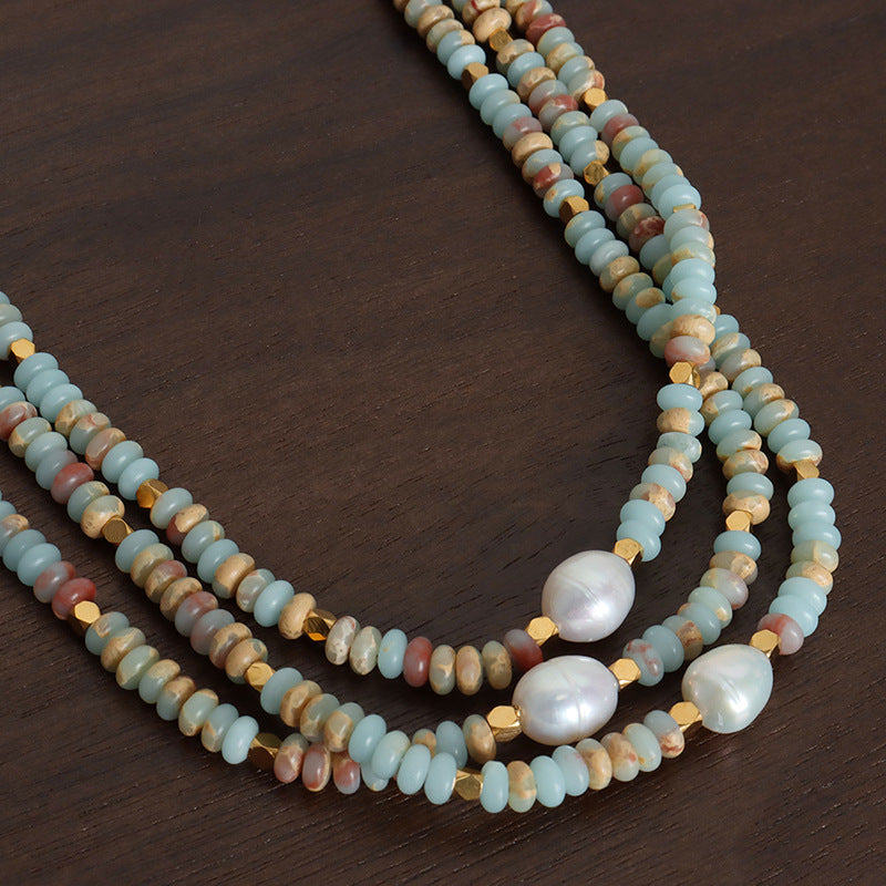 NATURAL STONE ROMANTIC NECKLACE