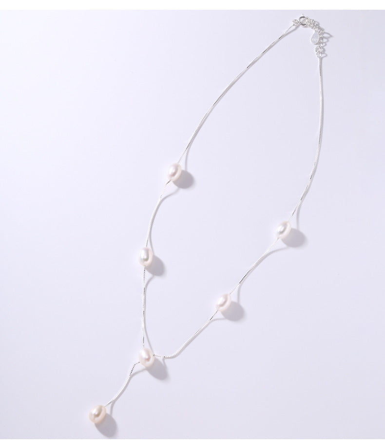 Natural pearl necklace