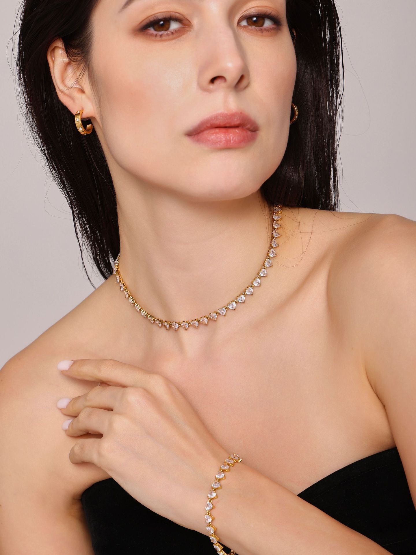 New Color Love Heart Clavicle Necklace