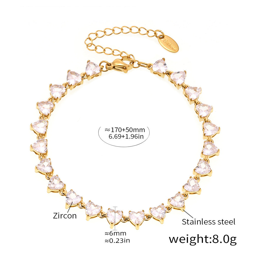 New Color Love Heart Bracelets