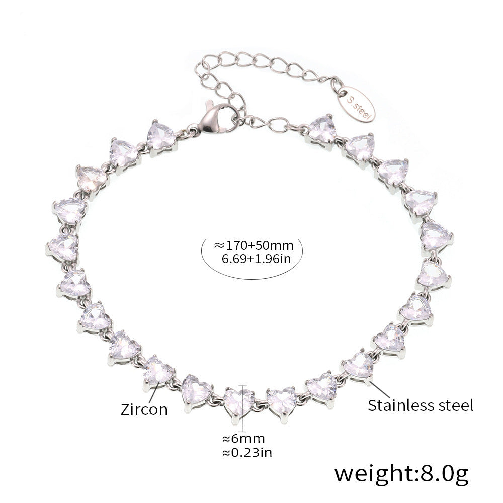 New Color Love Heart Bracelets