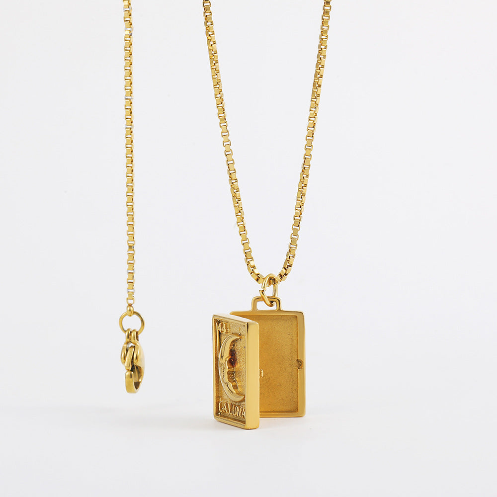 NEW MOON LOVE RETRO PHOTO FRAME NECKLACES