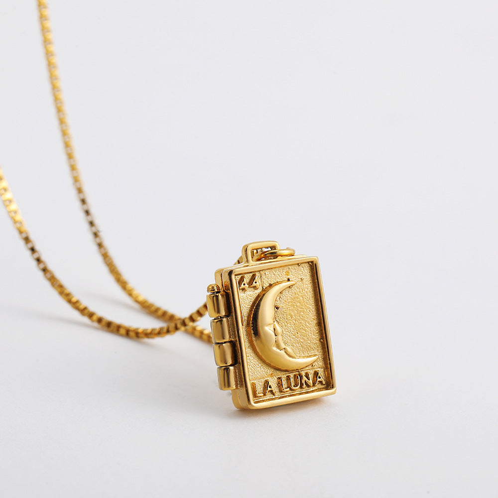 NEW MOON LOVE RETRO PHOTO FRAME NECKLACES