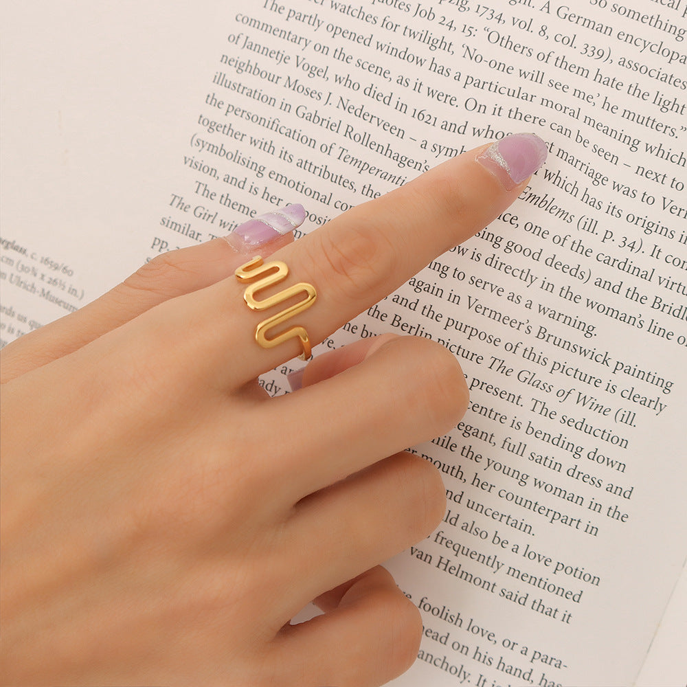 Niche U-shaped ECG open ring