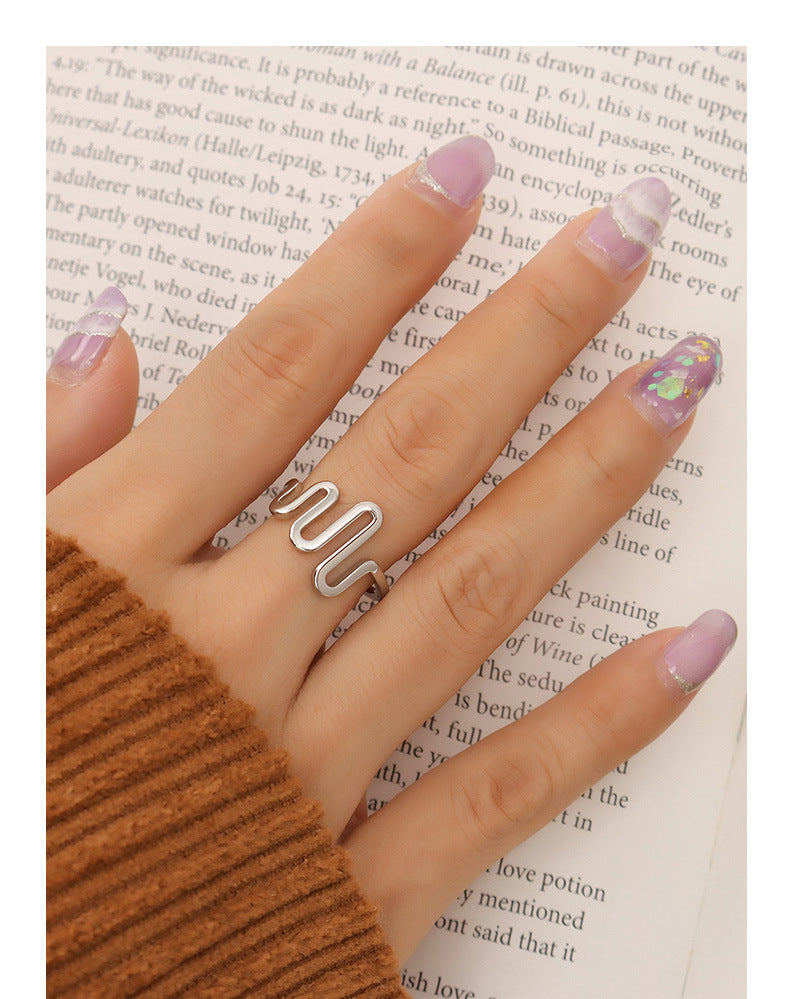 Niche U-shaped ECG open ring