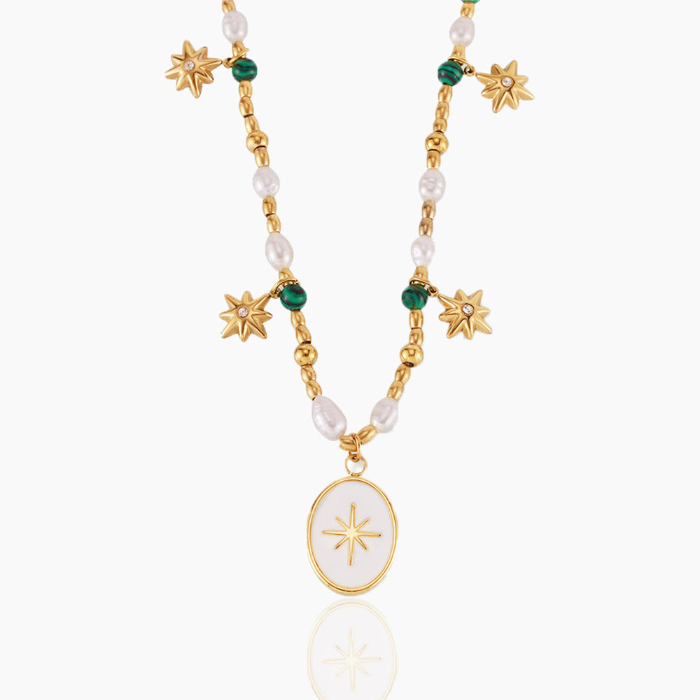 OCTAGONAL STAR PENDANT NECKLACE