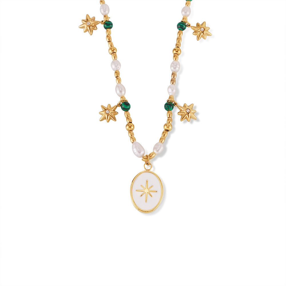 OCTAGONAL STAR PENDANT NECKLACE