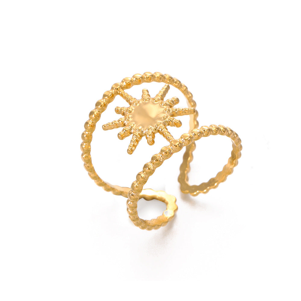 OCTAGONAL STAR RING