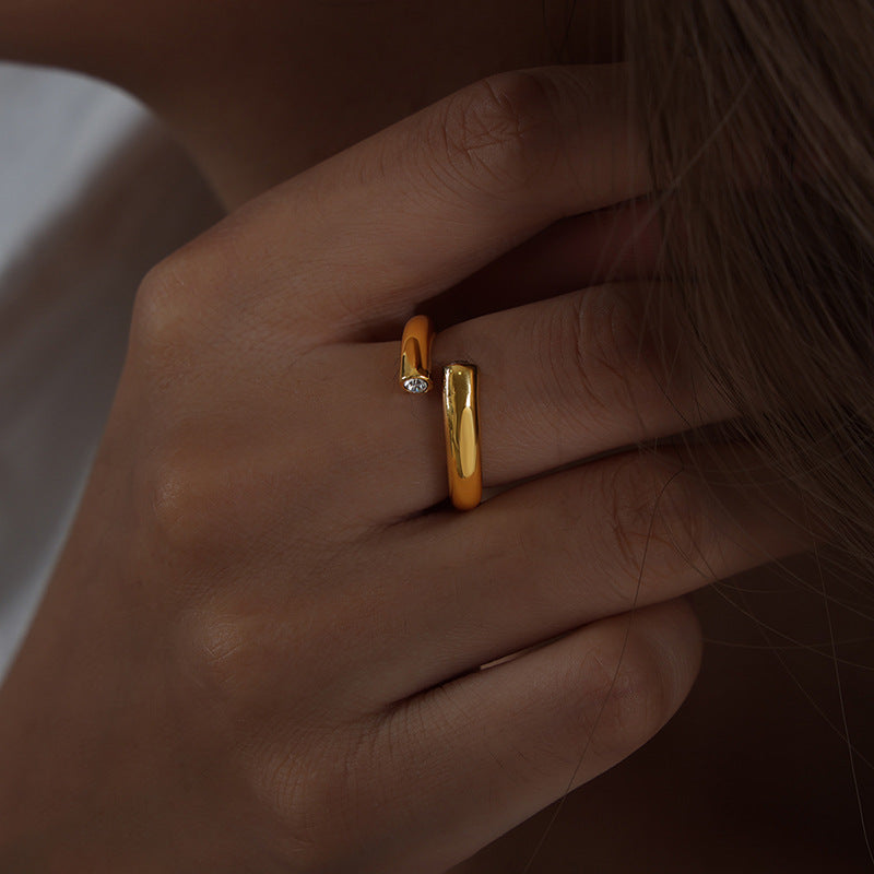 OPENING EXTREMELY SIMPLE PLAIN RING