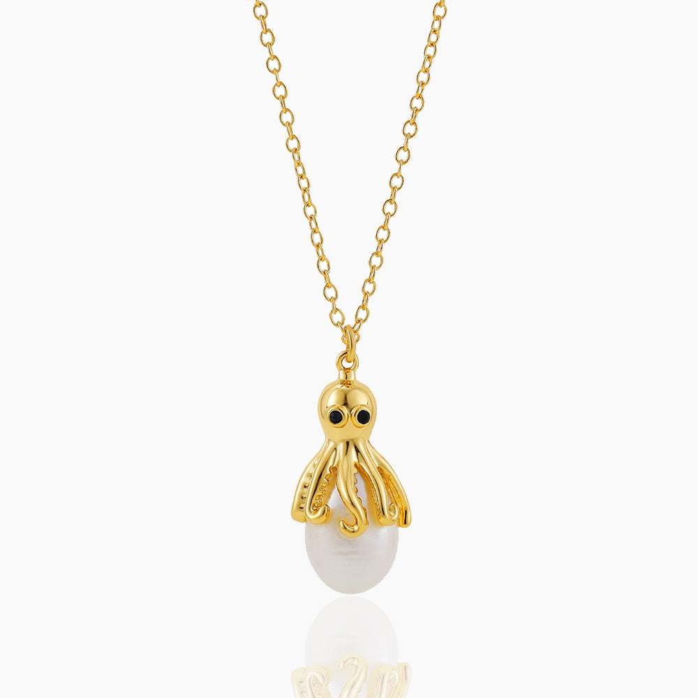 OCTOPUS JELLYFISH PENDANT DAINTY NECKLACES