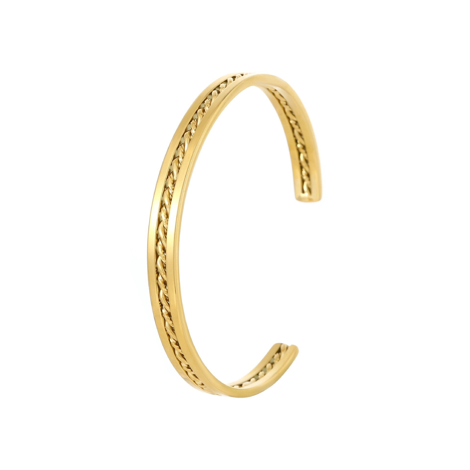 Open Fried Dough Twists C-shaped bracelet