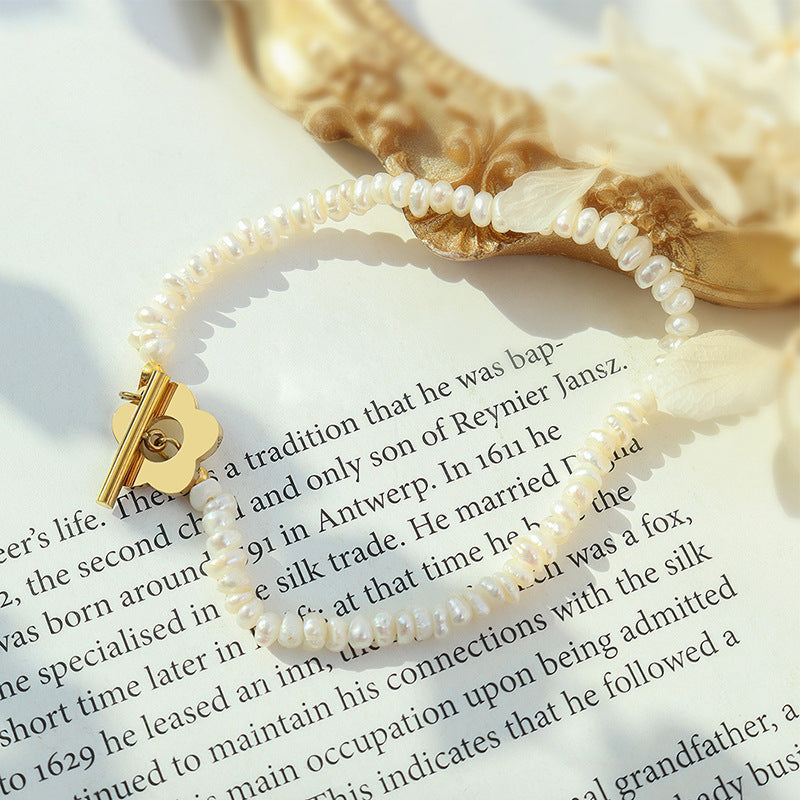 PEARL FLOWER BRACELET