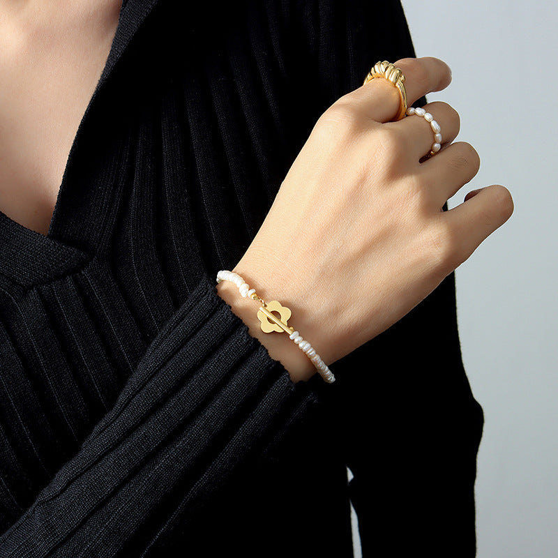 PEARL FLOWER BRACELET