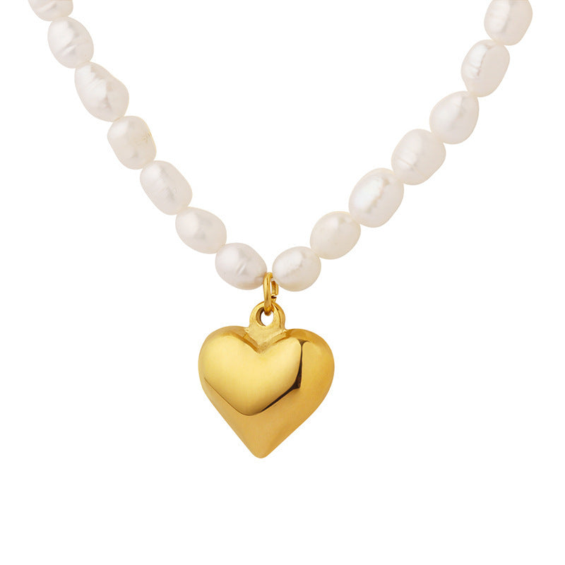 PEARL LOVE PENDANT NECKLACE