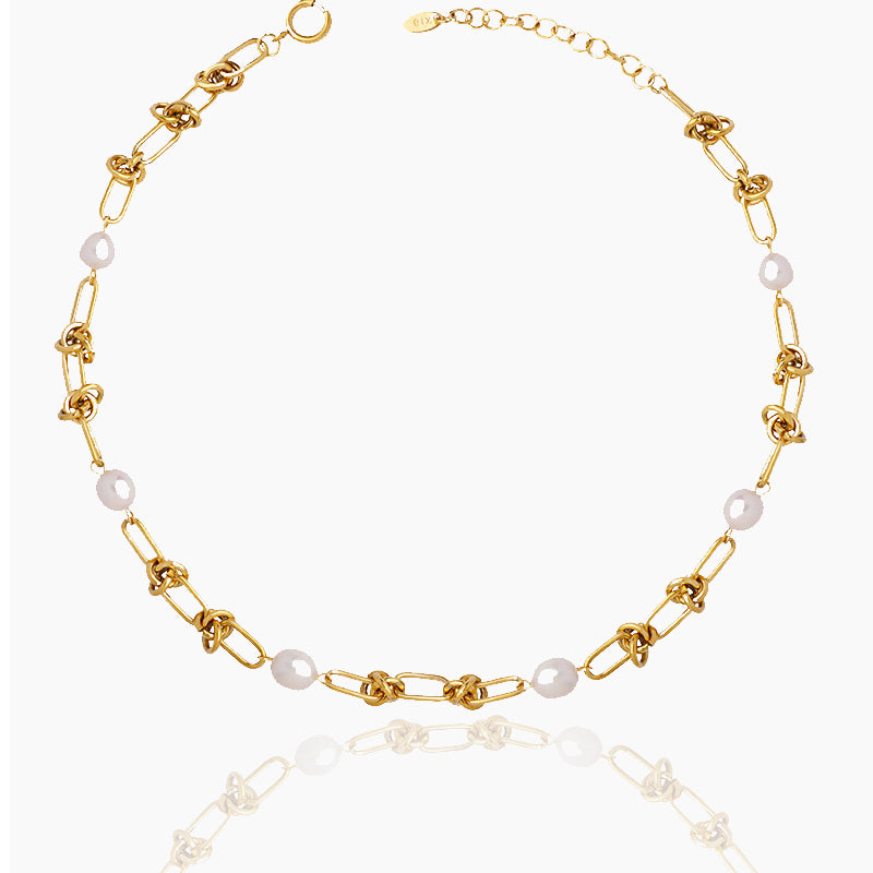 PEARL TWISTED NECKLACE