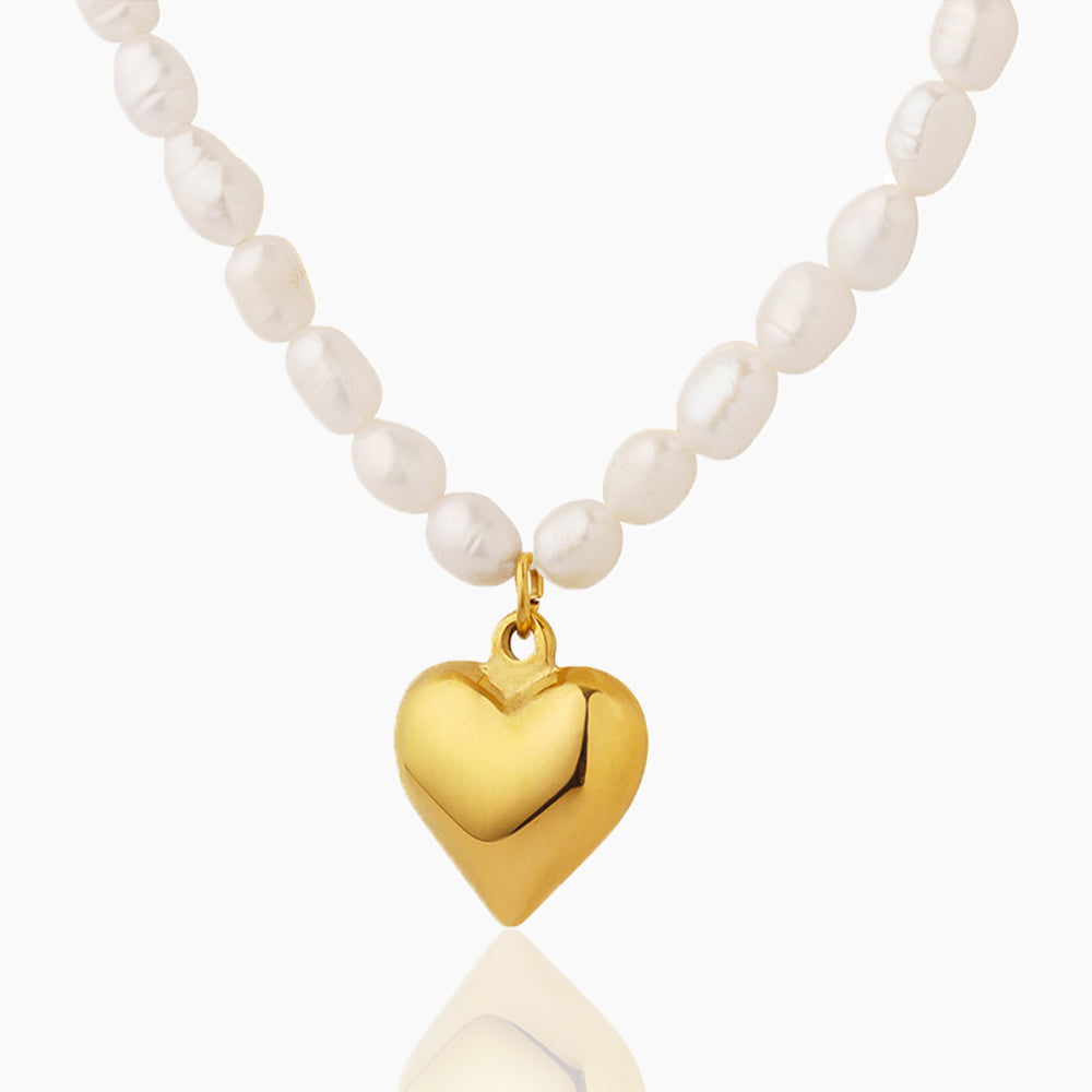 PEARL LOVE PENDANT NECKLACE