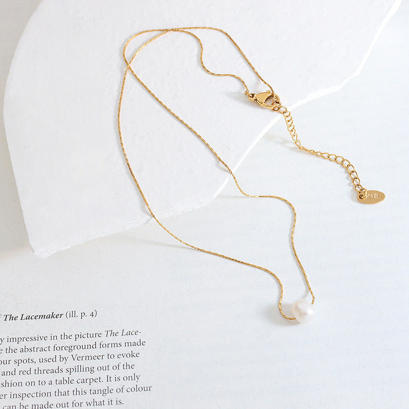 PEARL PENDANT TEMPERAMENT NECKLACE