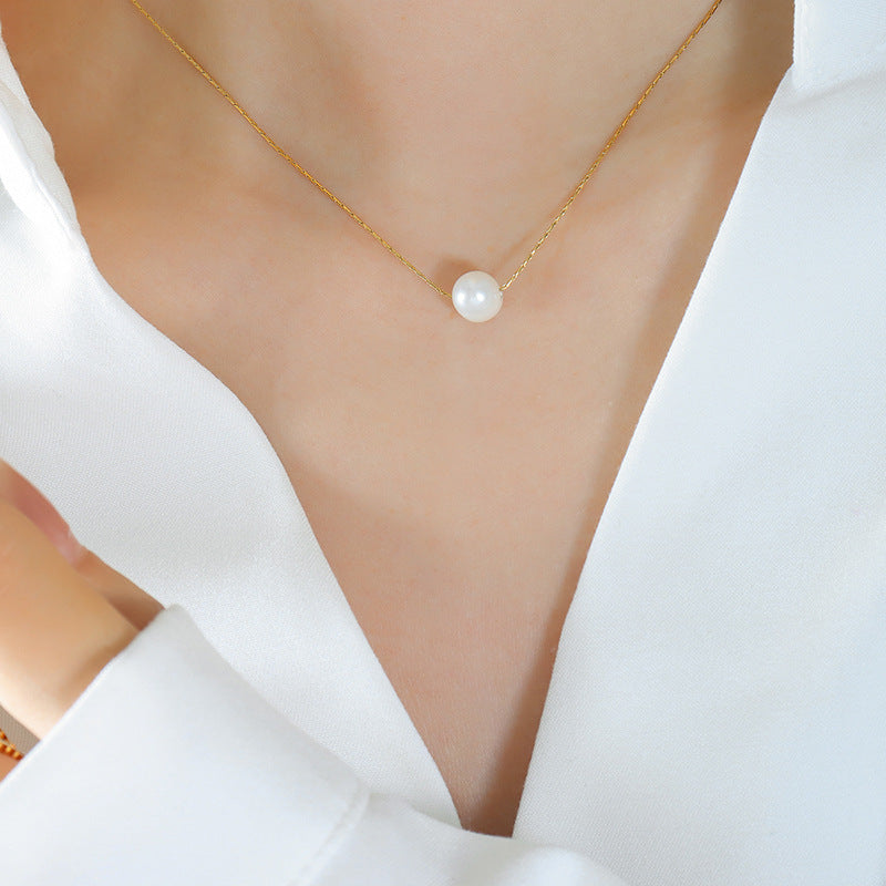 PEARL PENDANT TEMPERAMENT NECKLACE