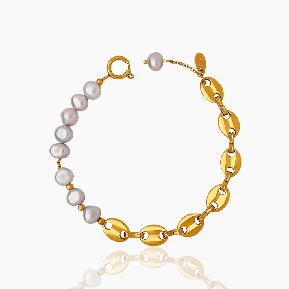 PIG NOSE PEARL BRACELET