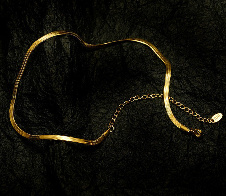 PLAIN CHAIN COLLARBONE NECKLACE