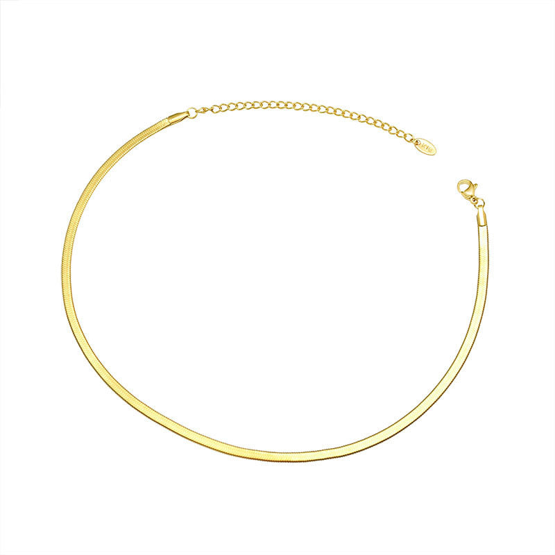 PLAIN CHAIN COLLARBONE NECKLACE