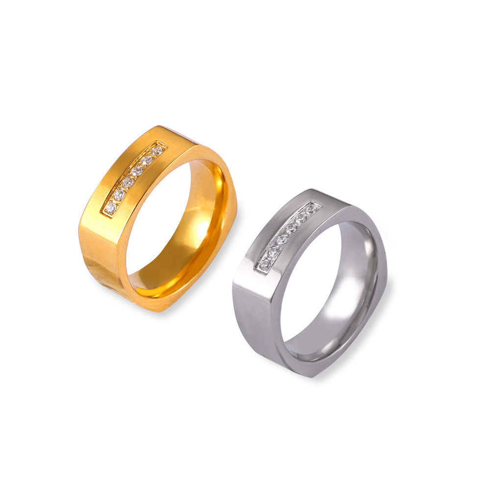 PLAIN RING WITH INLAY