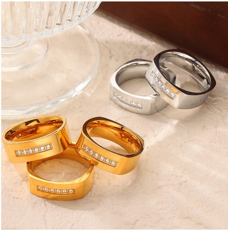 PLAIN RING WITH INLAY