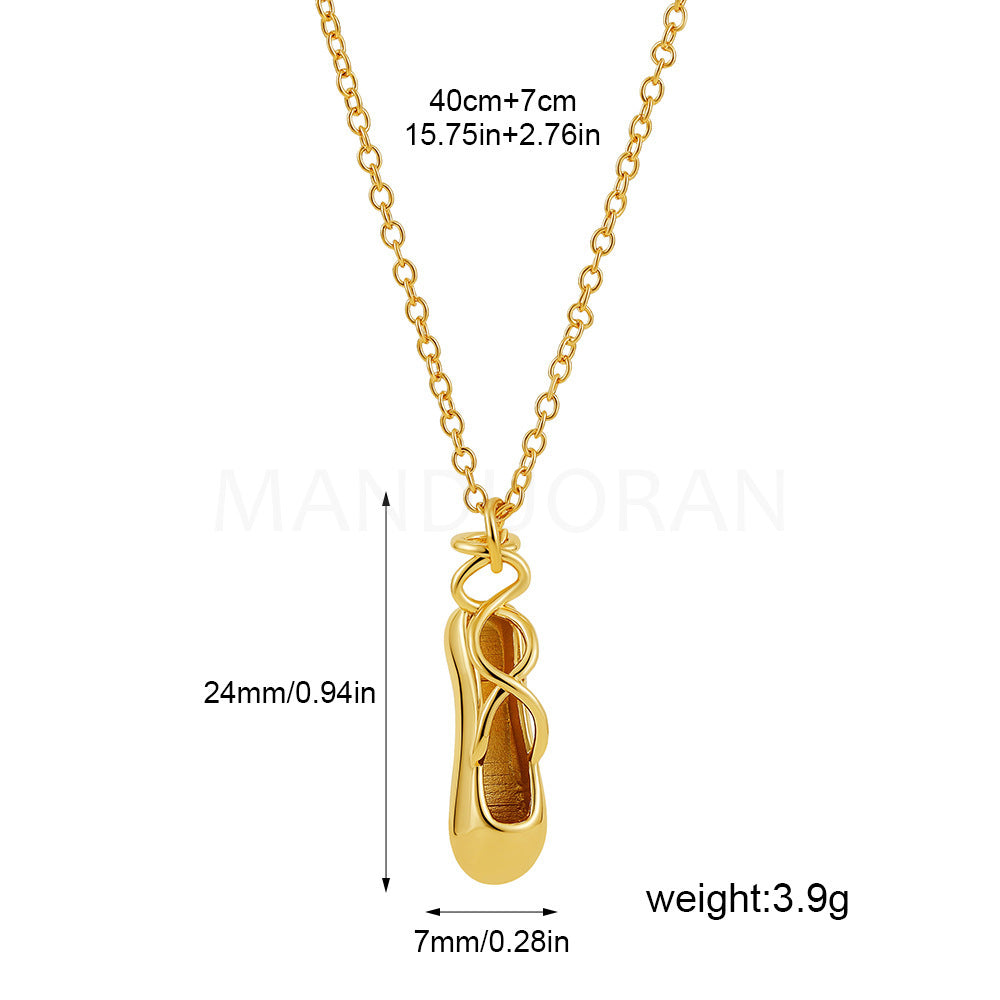 PRINCESS BALLET SHOES NECKLACE