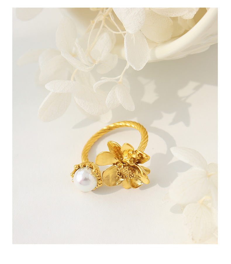 Pearl Flower Ring