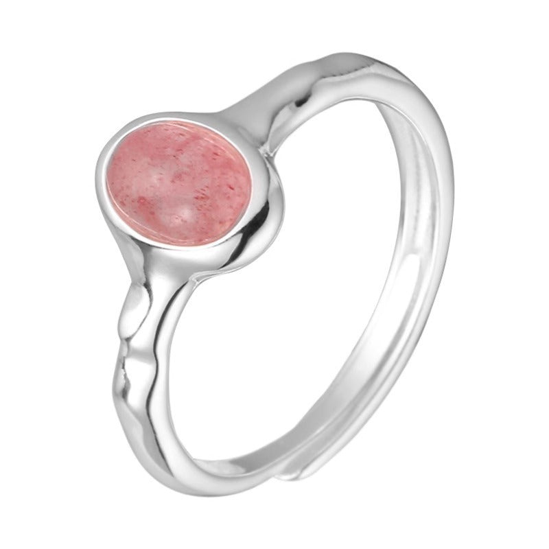 Pink oval ring